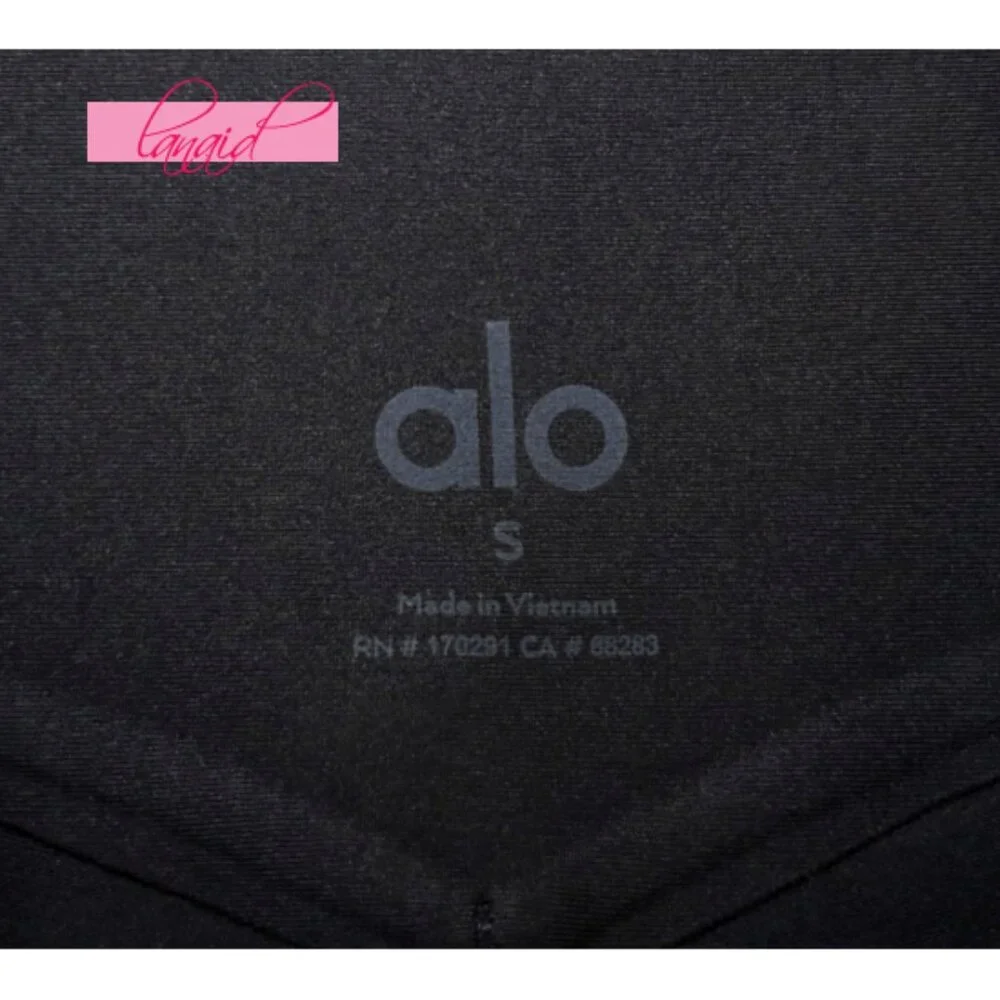 Alo Airlift High-Waist Sleek Leggings Black High-Rise Waist Waisted Tights Pants
